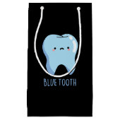 Bluetooth Funny Technical Blue Tooth Pun Dark BG Klein Cadeauzakje (Voorkant)