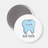 Bluetooth Funny Technical Blue Tooth Pun Magneet (Voorkant / Achterkant)