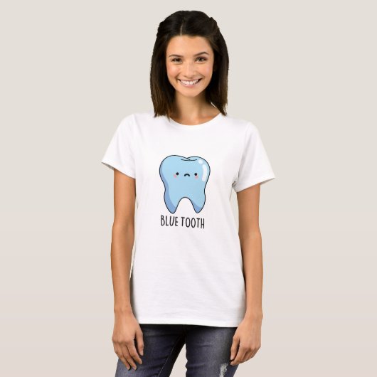 Bluetooth Funny Technical Blue Tooth Pun T-shirt (Voorkant volledig)