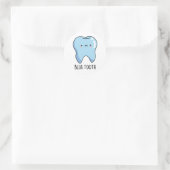 Bluetooth Grappige Technische Blue Tooth Grappenma Ronde Sticker (Tas)