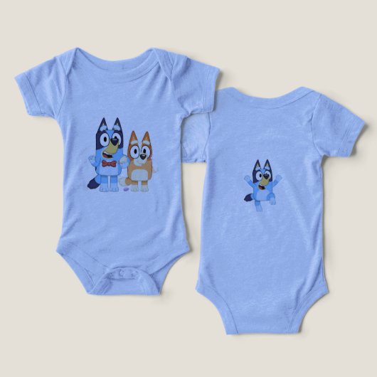 Bluey Baby Clothing (Ontwerp Voorkant & Achterkant)