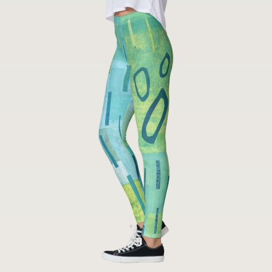Bluey-greens #3 Leggings (Gauche)
