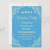 Bluey Verjaardag Uitnodigingen (Voorkant)