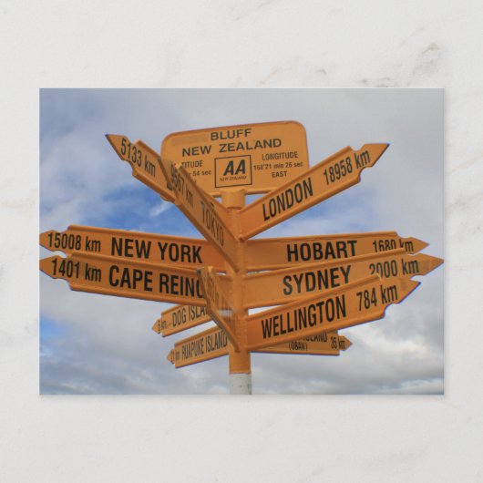 Bluff, Nieuw-Zeeland Briefkaart (Voorkant)