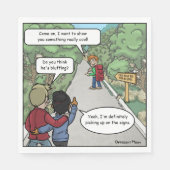 Bluffen Grappige Party servetten (Voorkant)