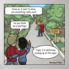 Bluffing Funny Poster