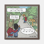 Bluffing grappige magneet (Voorkant)