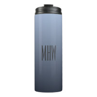 Bluish Gradient aangepaste monogram tumbler