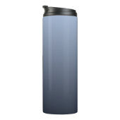 Bluish Gradient aangepaste monogram tumbler Thermosbeker (Geroteerd rechts)