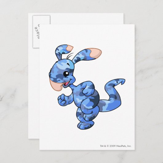 Blumaroo Camouflage Briefkaart (Voorkant / Achterkant)