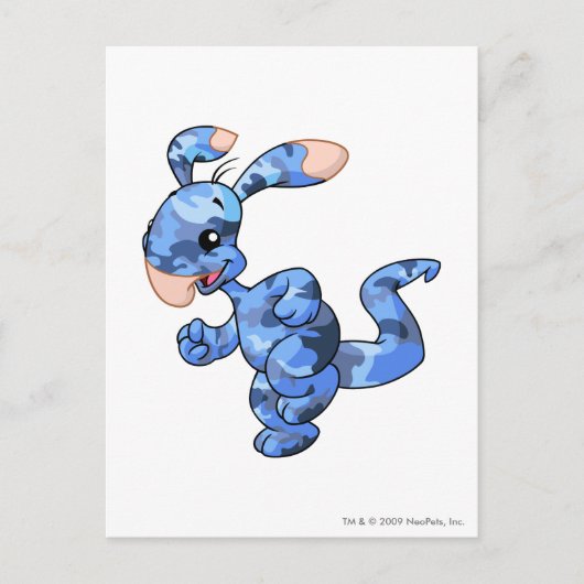 Blumaroo Camouflage Briefkaart (Voorkant)