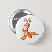 Blumaroo Oranje Ronde Button 5,7 Cm (Voorkant /achterkant)
