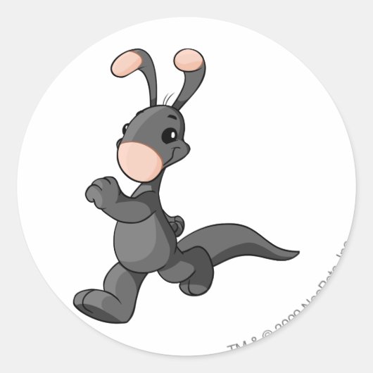 Blumaroo Shadow Ronde Sticker (Voorkant)