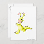 Blumaroo Yellow Briefkaart (Voorkant / Achterkant)
