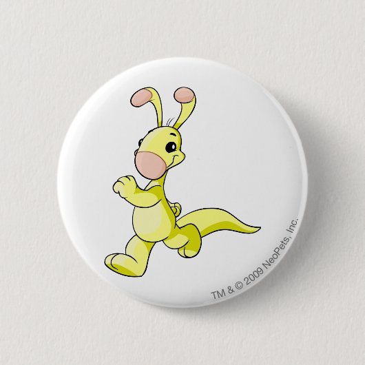 Blumaroo Yellow Ronde Button 5,7 Cm (Voorkant)