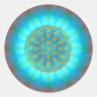 Blume des Lebens Motiv 11 Ronde Sticker