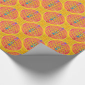 Blume des Lebens - nahtlos - gold Cadeaupapier (Hoek)