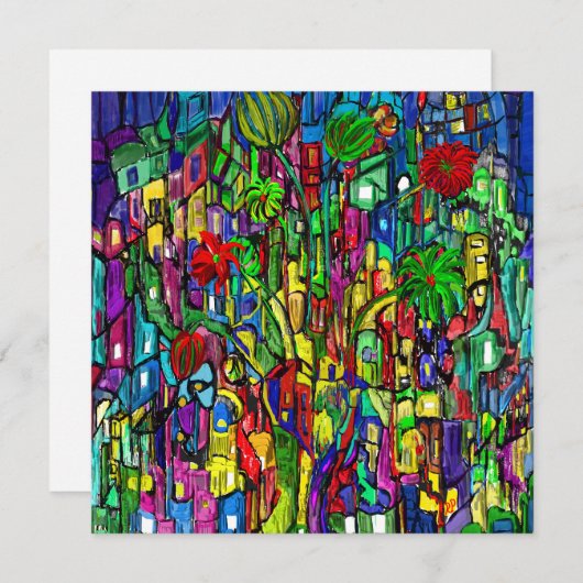 Blumen-Baum im Häusermeer. (Voorkant / Achterkant)