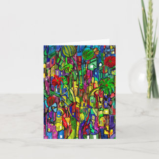 Blumen-Baum im Häusermeer. Notitiekaartje