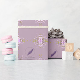 Blumen mauve Mel Mae Schmidt Stationery Cadeaupapier