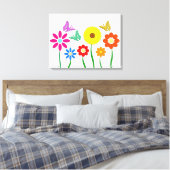 Blumenbild Canvas Afdruk (Insitu (Slaapkamer))