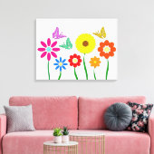 Blumenbild Canvas Afdruk (Insitu (Woonkamer))