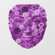 Blumengesicht Lila (auch WC-Deckel zum aufkleben) 