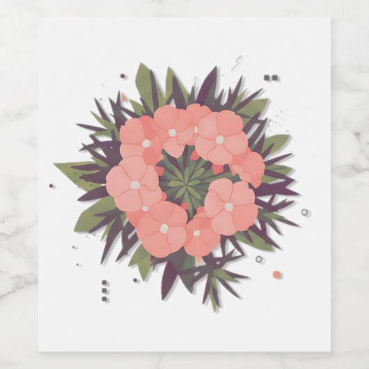 Blumenkranz der Harmonie Wijn Etiket (Enkel label)