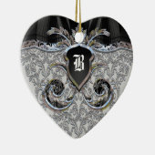 Blumenmaske Victoriaans Keramisch Ornament (Rechts)