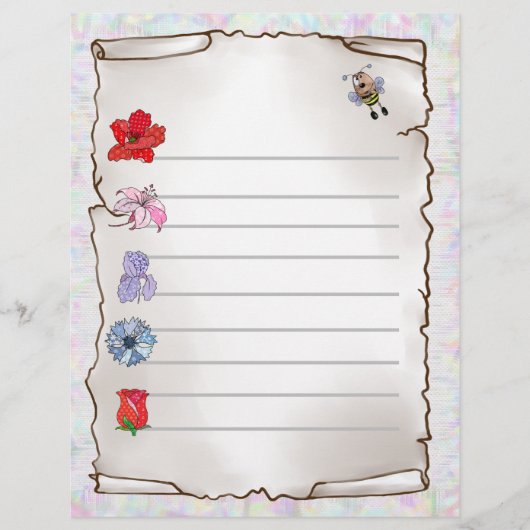 Blumenmerkblatt Briefhoofd (Voorkant)