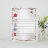 Blumenmerkblatt Briefhoofd (Staand voorkant)