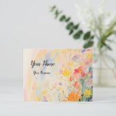 Blumenmotiv in Ölfarben Briefkaart (Staand voorkant)
