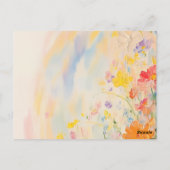 Blumenmotiv in Ölfarben Briefkaart (Achterkant)