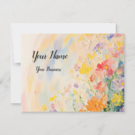 Blumenmotiv in Ölfarben Briefkaart