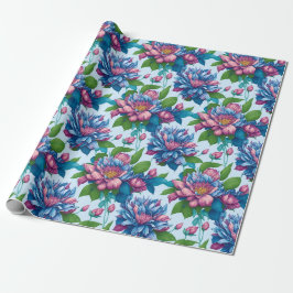 Blumenmuster: Dahlienzauber -  Cadeaupapier