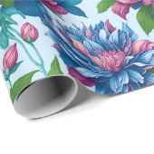 Blumenmuster: Dahlienzauber - Cadeaupapier (Rol Hoek)