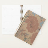 Blumenmuster, Mocha mousse Farbe. Planner (Display)