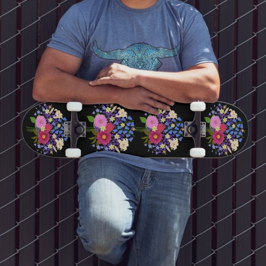 Blumenstrauss Pale Black Skateboard (Extérieur 3)