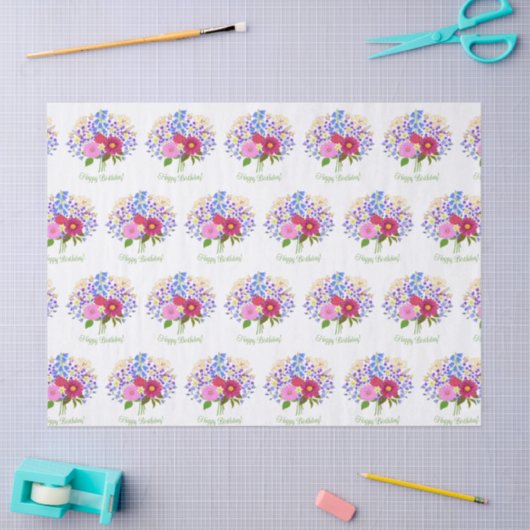 Blumenstrauss Tissuepapier (Craft)