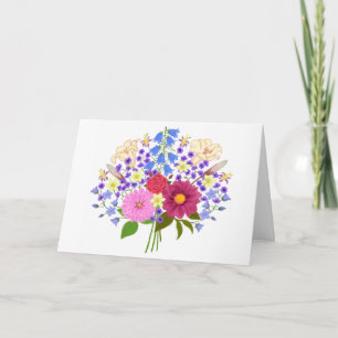 Blumenstrauss Witte Vouwde Kaart