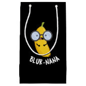 Blur-nana Funny Banana Pun Dark BG Klein Cadeauzakje (Voorkant)