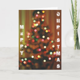 Blurale kerstboomverlichting kaart