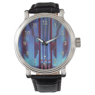 Blurale orgaanbuizen met cijfers horloge