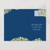 Blurberry Hydrangea RSVP Post Kaart (Achterkant)