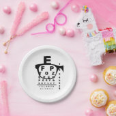 Blurr Eye Test Chart Papieren Bordje (Feest)
