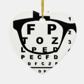 Blurr-oogtestgrafiek Keramisch Ornament (Voorkant)