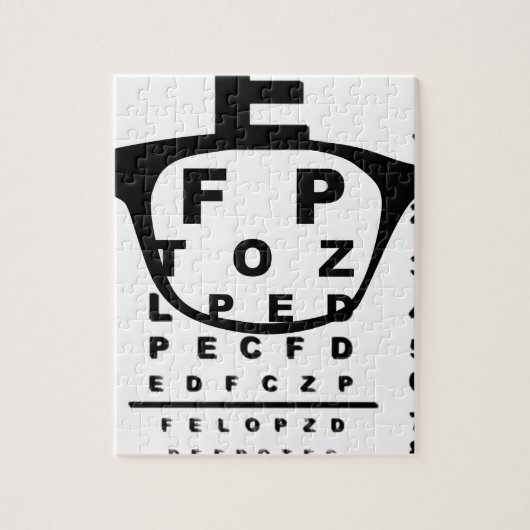 Blurr-oogtestgrafiek Legpuzzel (Verticaal)