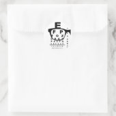 Blurr-oogtestgrafiek Ronde Sticker (Tas)