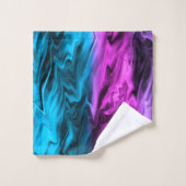 Blurred arrière - plan à la mode pourpre et bleu (Gant de toilette)