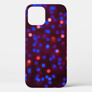 Blurred glittering kerstlampjes. Blurred abstr iPhone 12 Hoesje